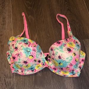 Cute Pink Floral Victoria’s Secret Bra